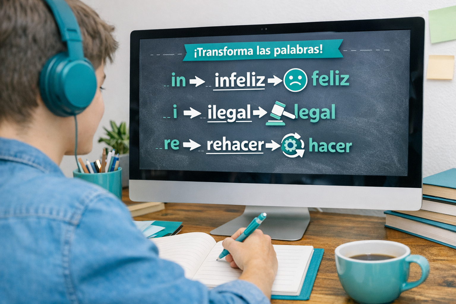 Ejemplos de prefijos en español con palabras cotidianas